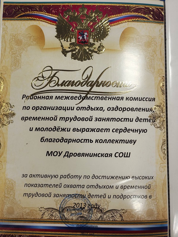 За организацию отдыха, оздоровления, временной трудовой занятости детей и молодежи.